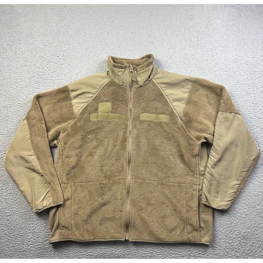 USGI Mens Coyote Tan ECWCS Gen III Level 3 Polartec Fleece Jacket Propper Large